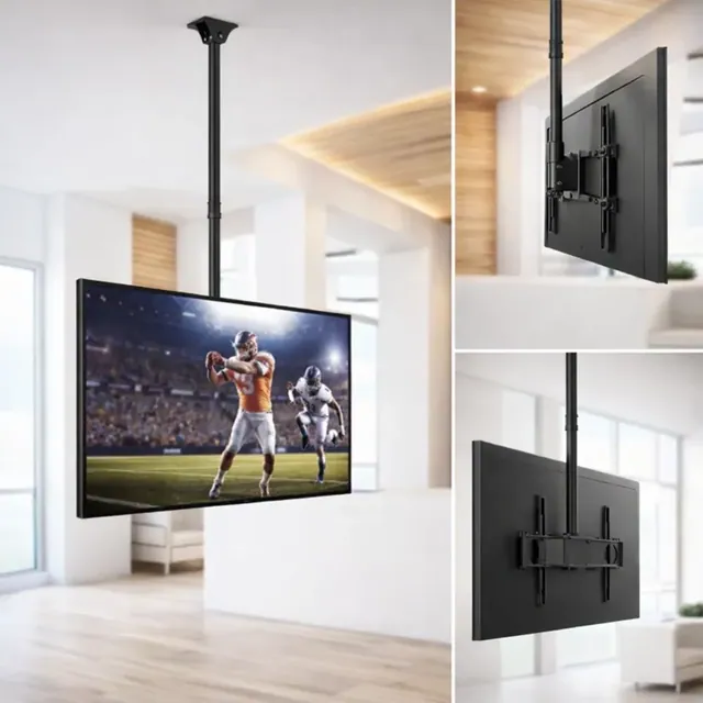 Telescopic LCD Ceiling TV Mount (32”– 75”)