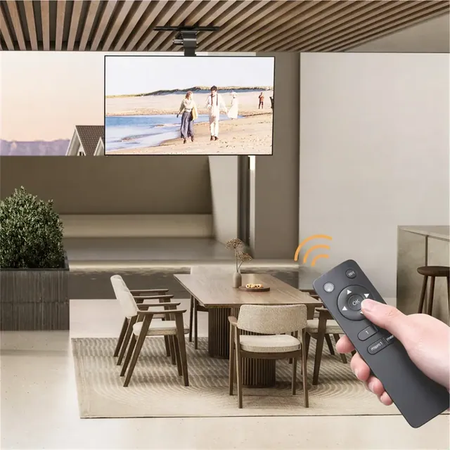 Smart Electric Swivel TV Ceiling Mount (Up to 86”)