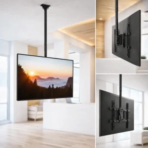 Cost-Effective Heavy-Duty TV Ceiling Mount (Long) (43” - 86”)
