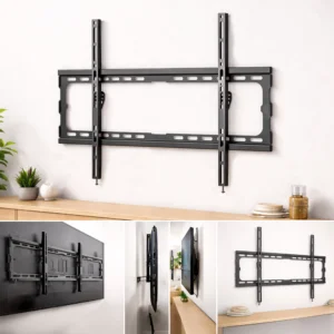 Super Economy Low-Profile Slim Fixed TV Wall Mount (37”– 86”)