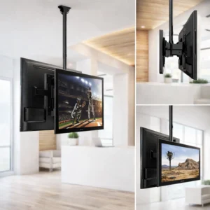 Back-to-Back Flat Panel Ceiling Mount (Dual Screen 37”– 86”)