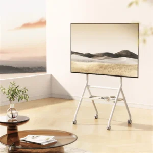 Minimalist Heavy-Duty Studio TV Cart (37”– 86”)